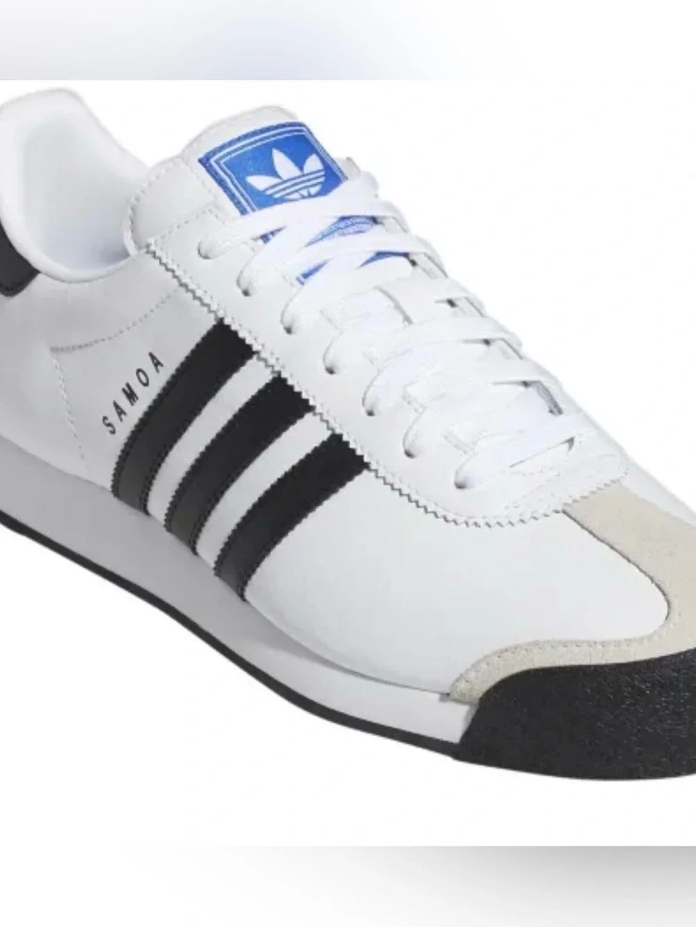 adidas White and Black Samoa-Inspired Low-Top Sneakers